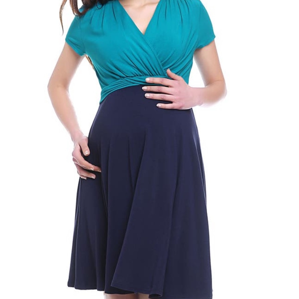 Kimi and Kai Sarah faux wrap maternity / nursing dress _sold